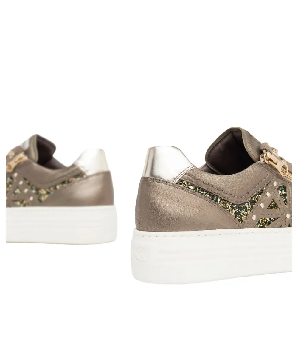 Sneaker Glitter Bronzo