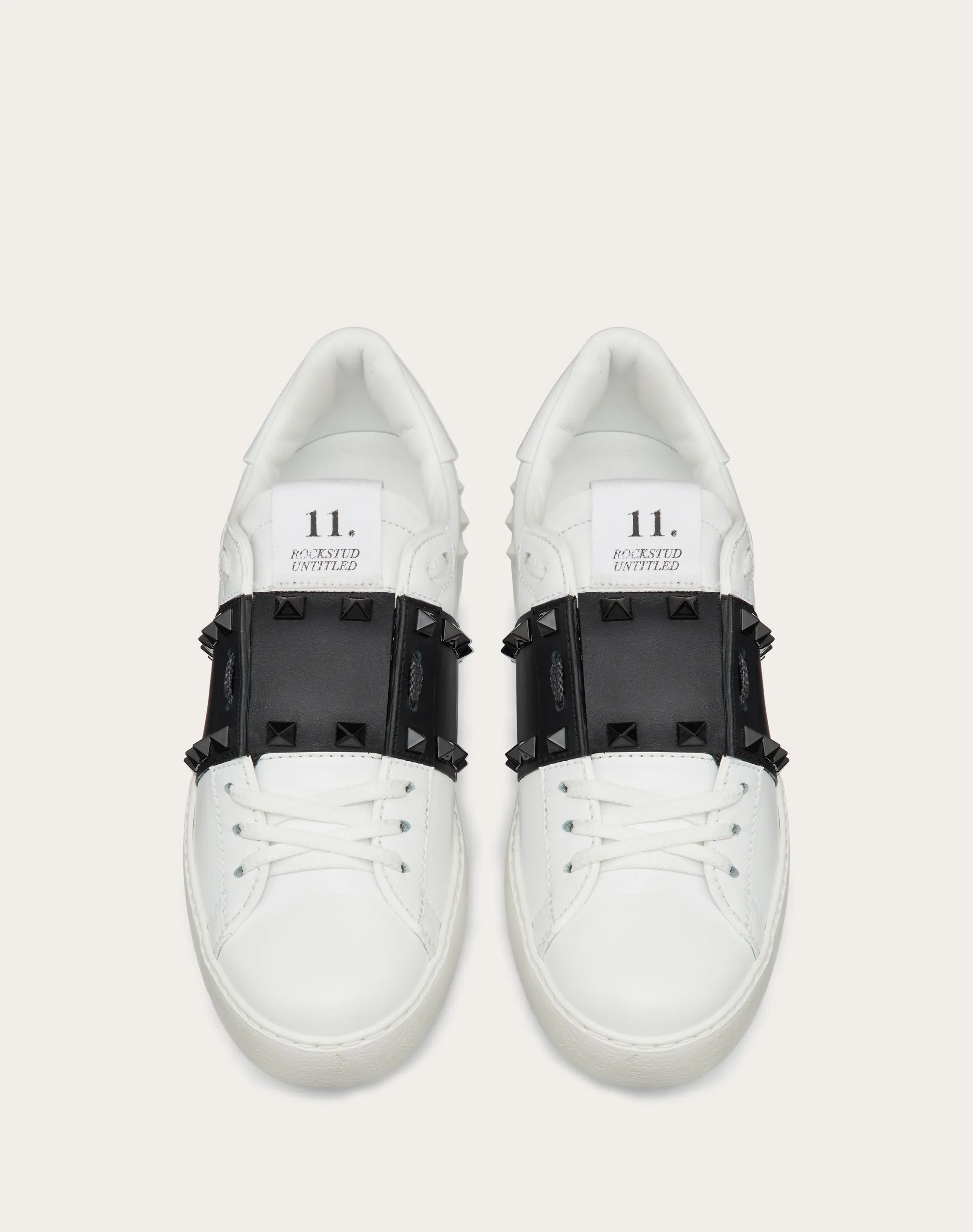 SNEAKER ROCKSTUD UNTITLED IN VITELLO CON BORCHIE IN TONO