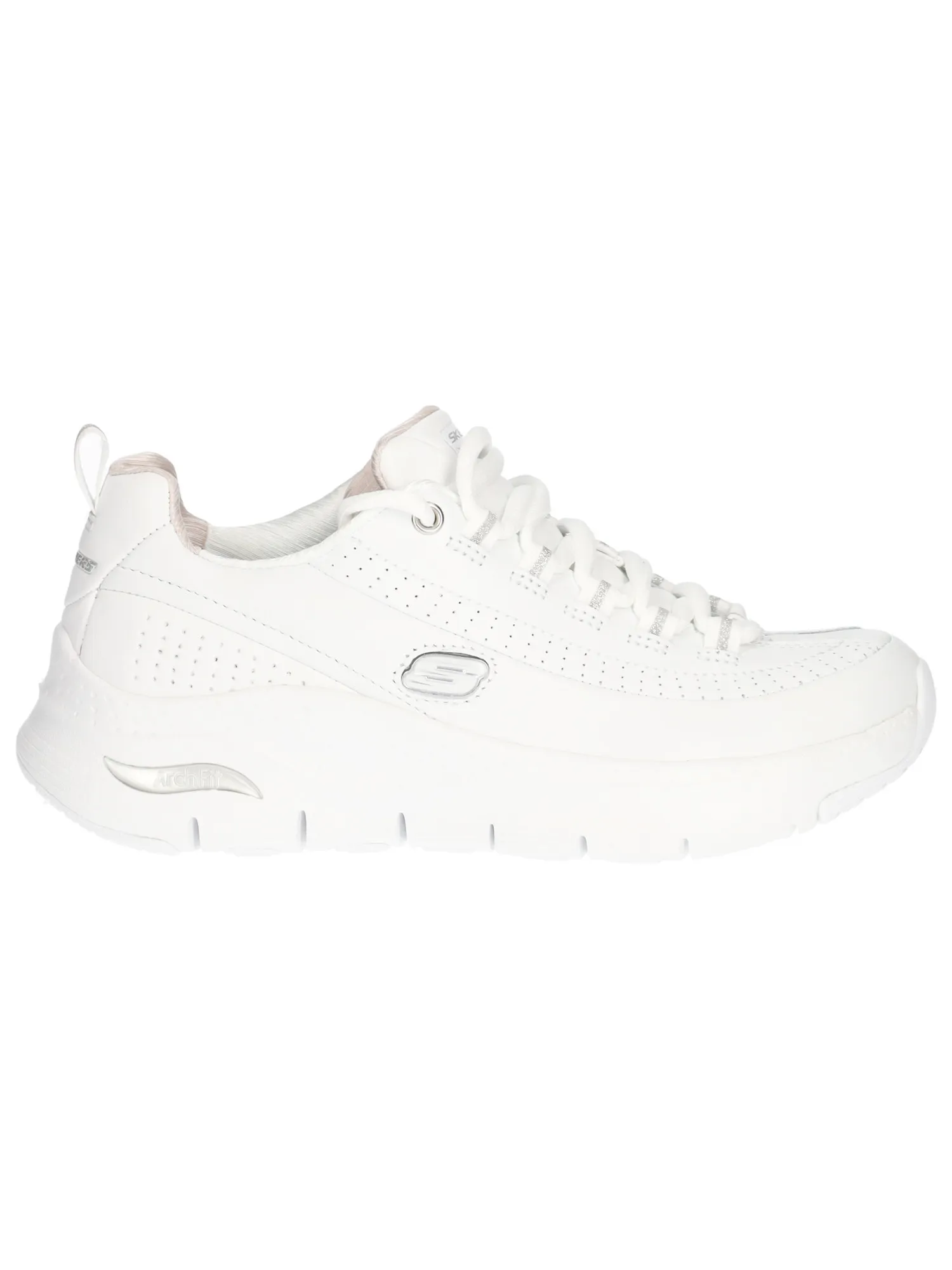 Sneaker Skechers ArchFit da donna bianca