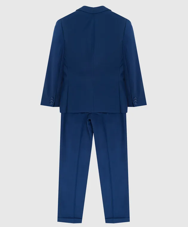 Stefano Ricci Abito in lana blu per bambini Y3SF371900W808