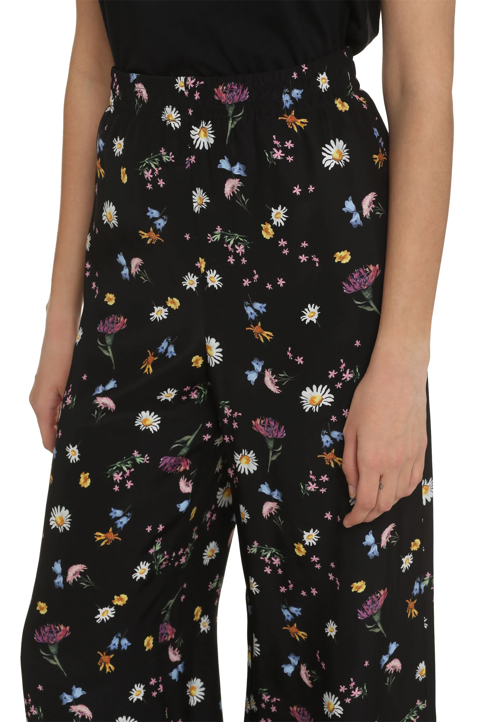 Stella McCartney Pantaloni in seta stampata