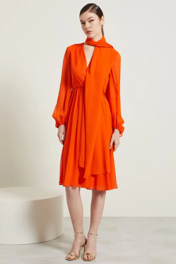 Stola in georgette di seta