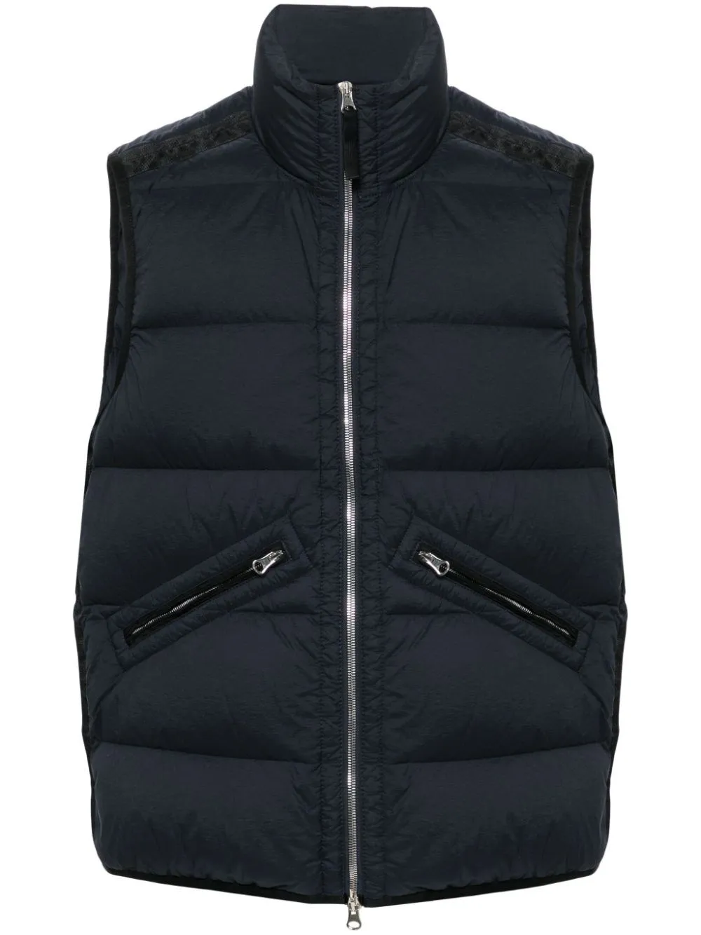 Stone Island-Gilet imbottito con applicazione