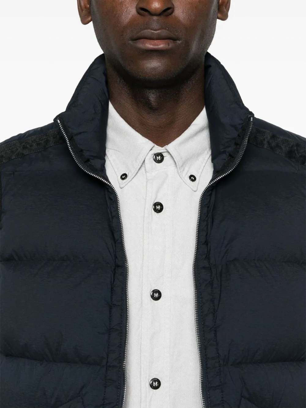 Stone Island-Gilet imbottito con applicazione