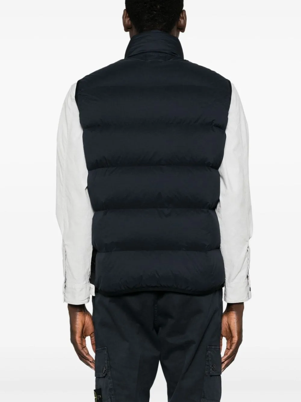 Stone Island-Gilet imbottito con applicazione