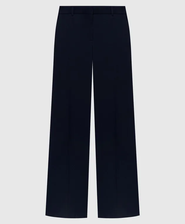 The Row Pantaloni in lana blu Encore 8016W2164