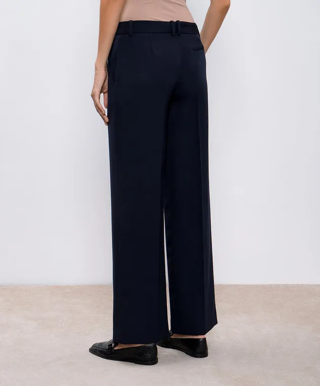 The Row Pantaloni in lana blu Encore 8016W2164