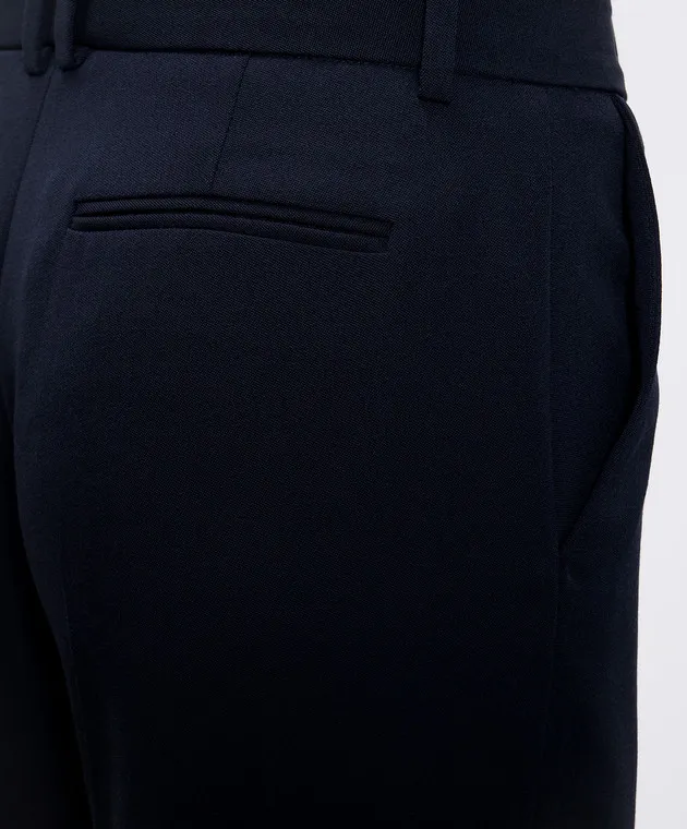 The Row Pantaloni in lana blu Encore 8016W2164