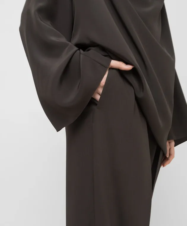 The Row Pantaloni in lana verde scuro 5629W2036