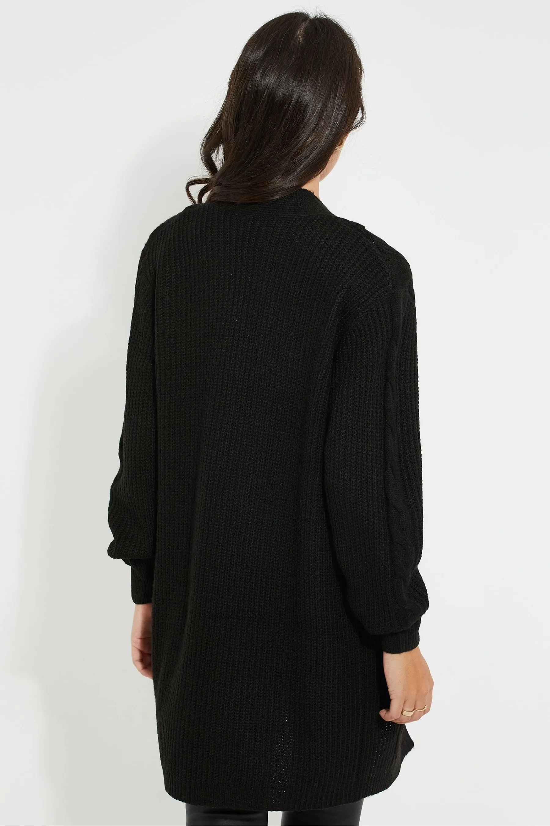 Threadbare - Cardigan in maglia a trecce
