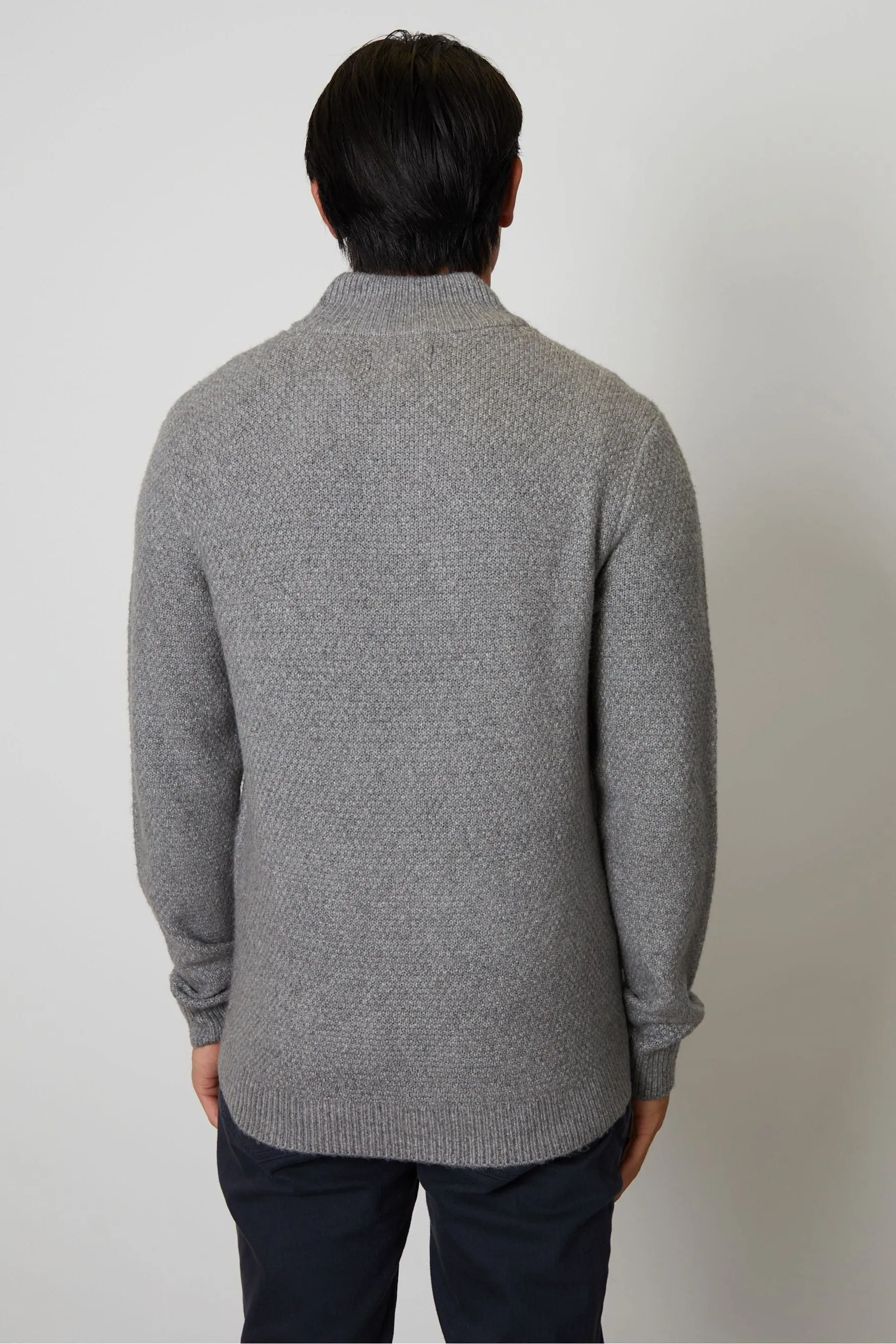 Threadbare maglia lavorata a trecce con zip a 1/4