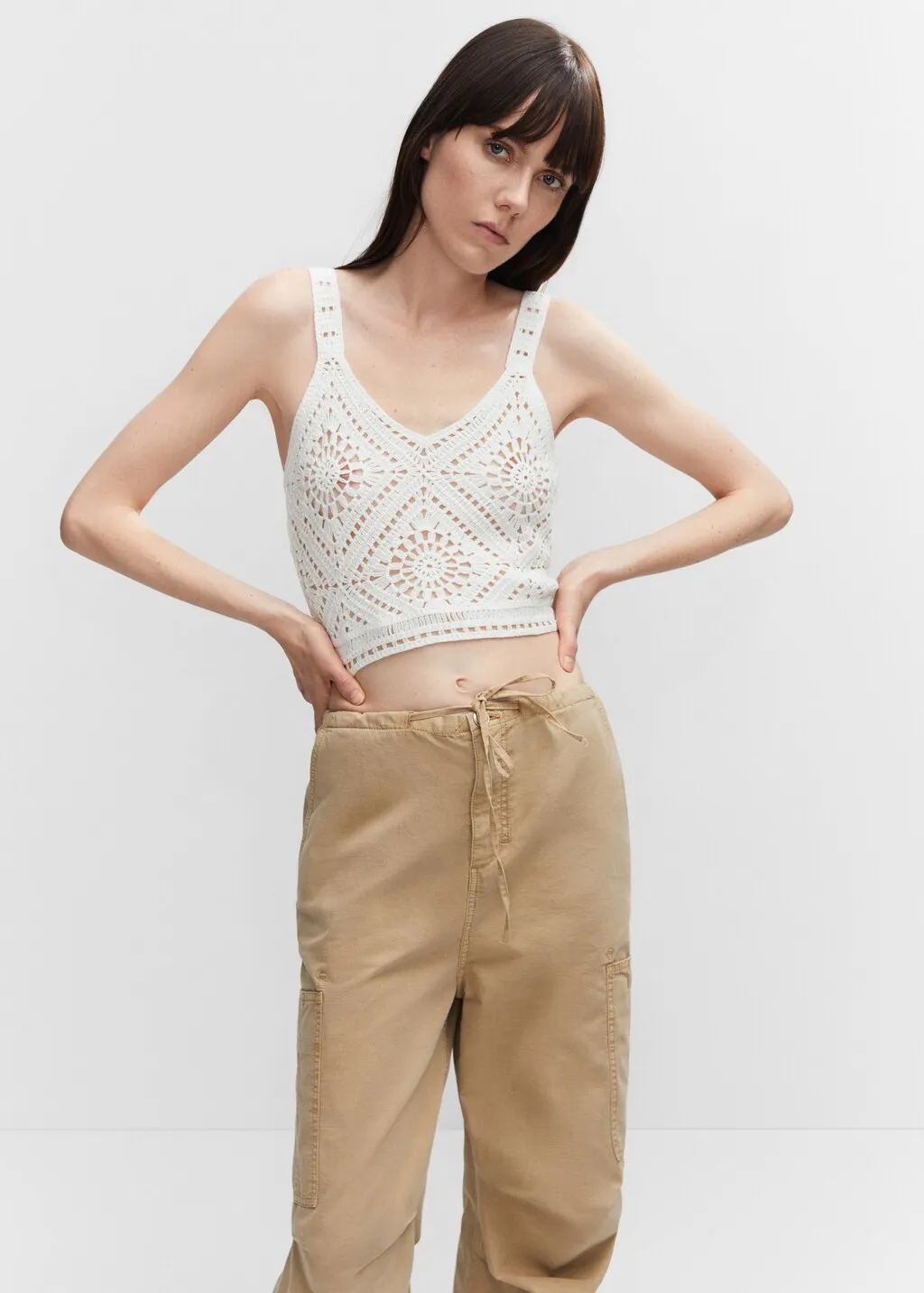 Top crop crochet