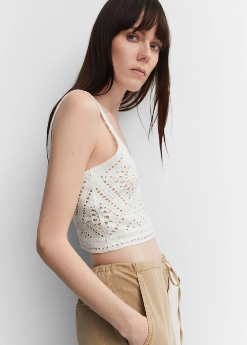 Top crop crochet
