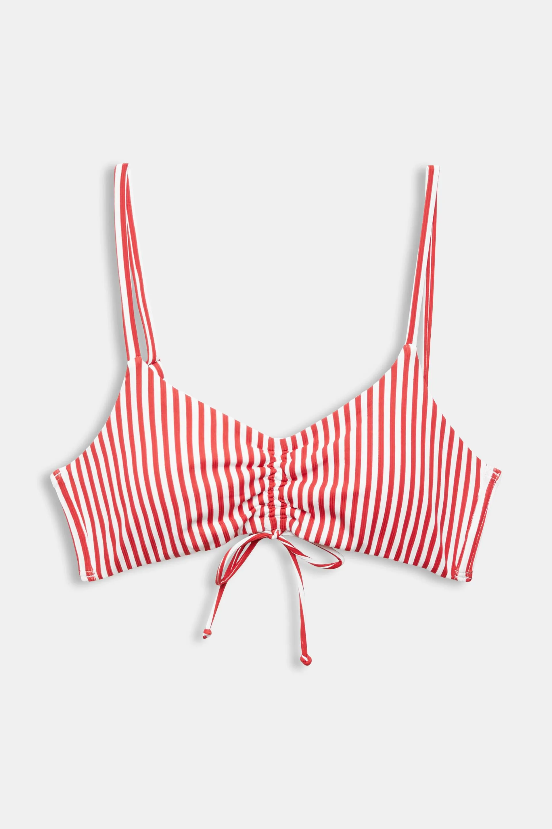 Top da bikini imbottito a righe