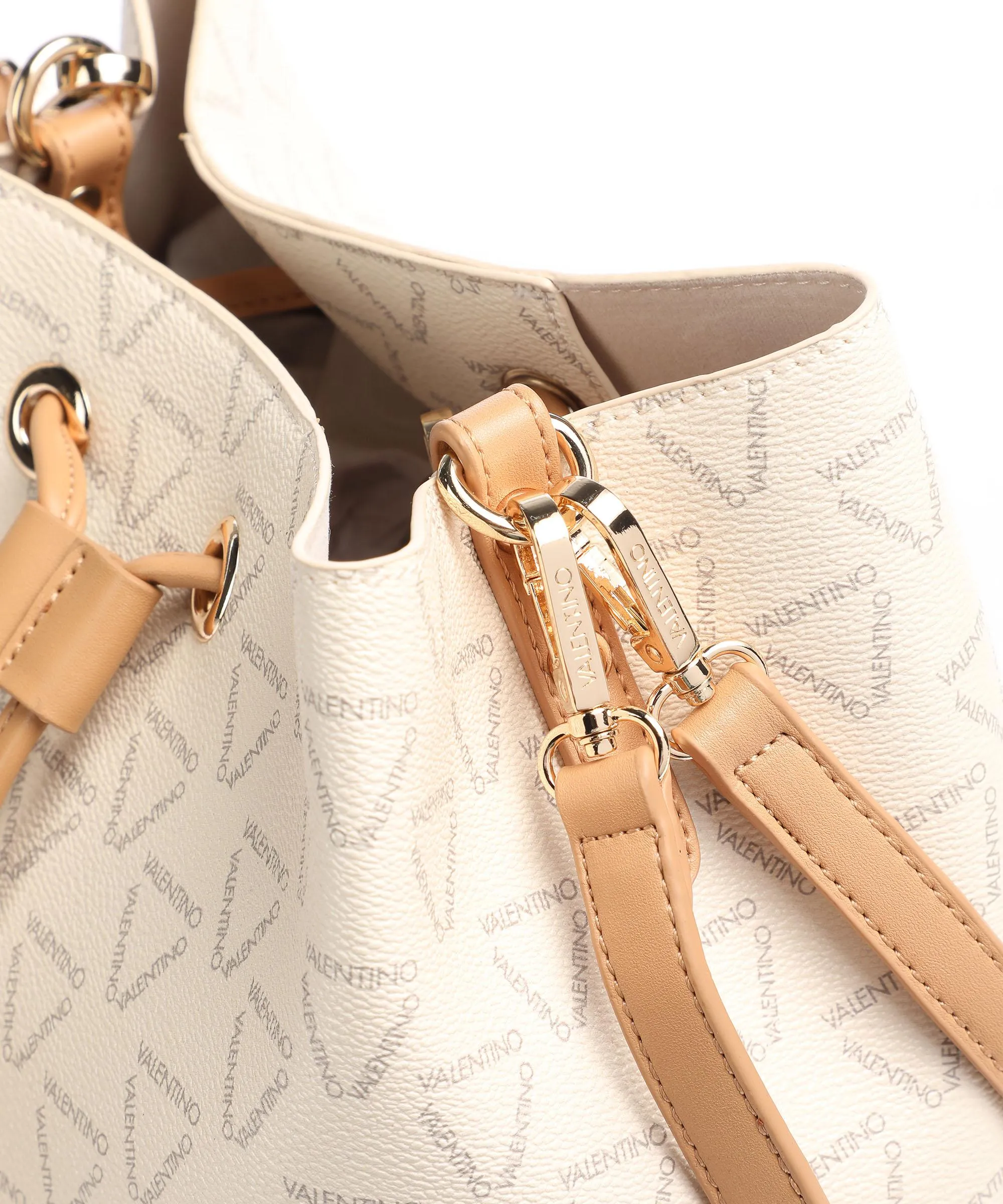  Valentino Bags Liuto Borsa a secchiello pelle sintetica crema  