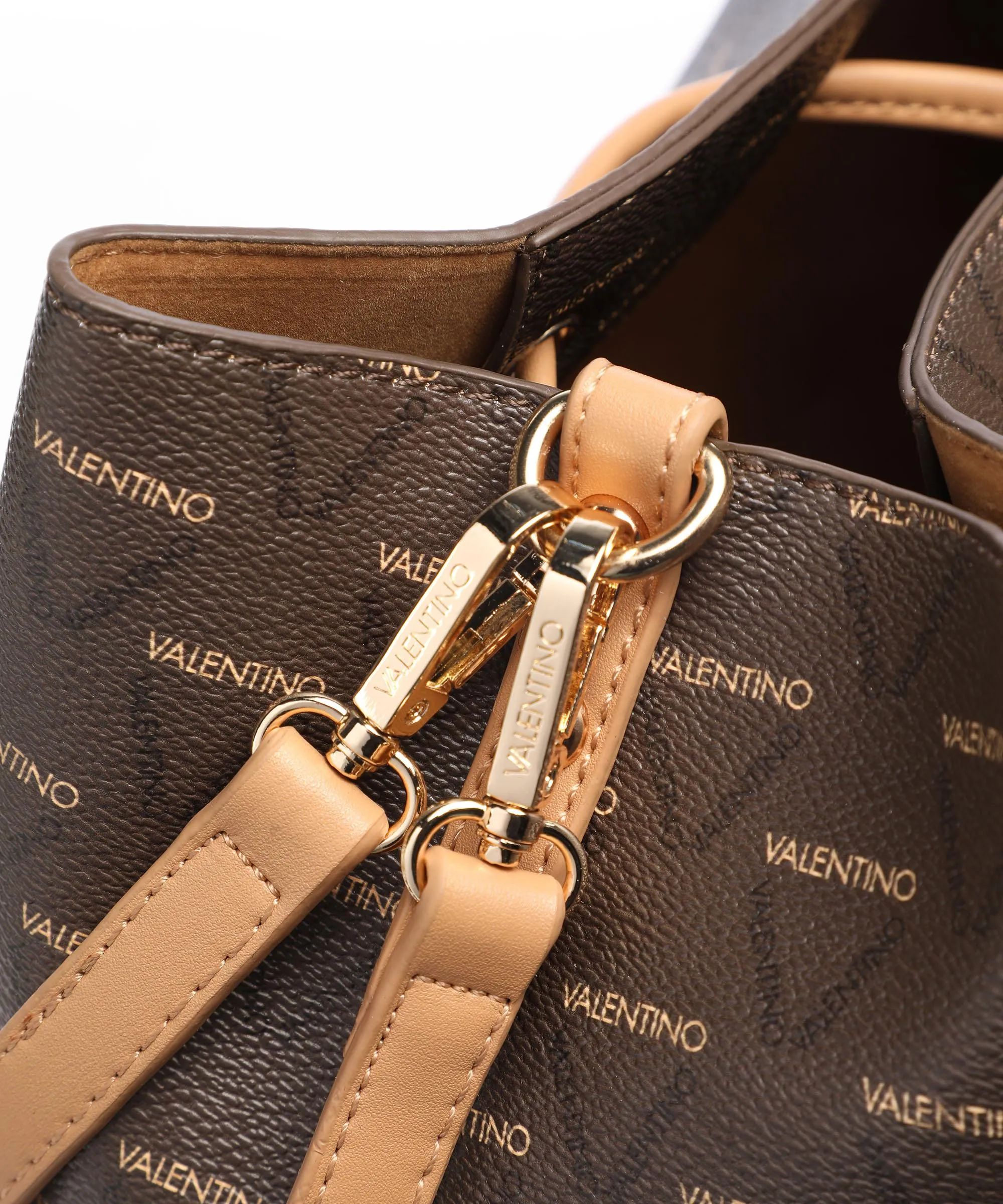  Valentino Bags Liuto Borsa a secchiello pelle sintetica marrone scuro  
