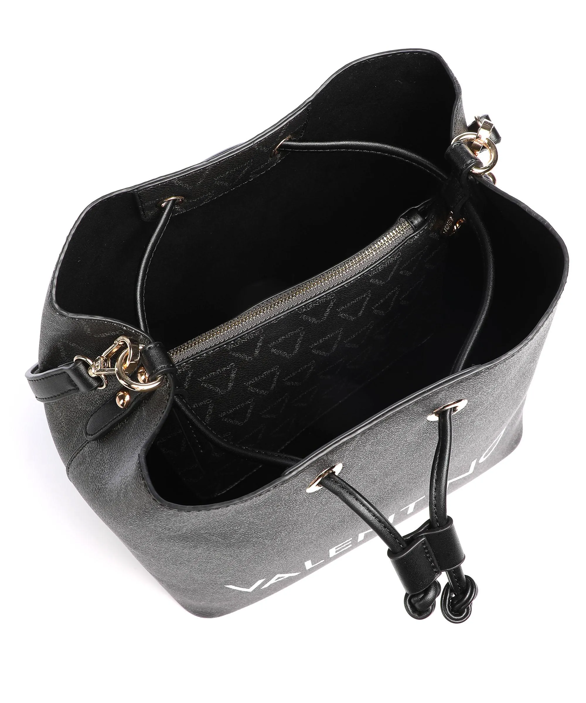  Valentino Bags Liuto Borsa a secchiello pelle sintetica nero  