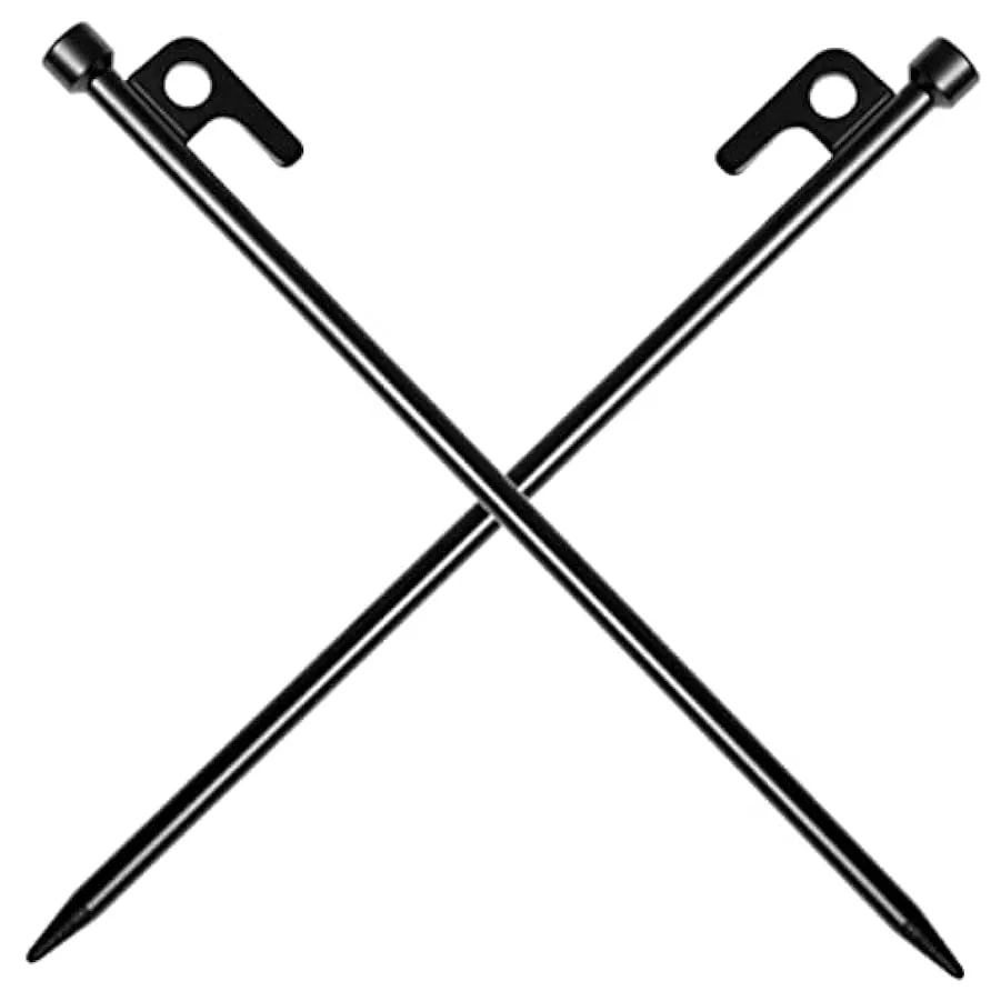 VALICLUD 2Pcs Ghisa Tenda per Impieghi Gravosi Tenda Gonfiabile All’Aperto Tenda per Esterni per Impieghi Gravosi Pali Gonfiabil