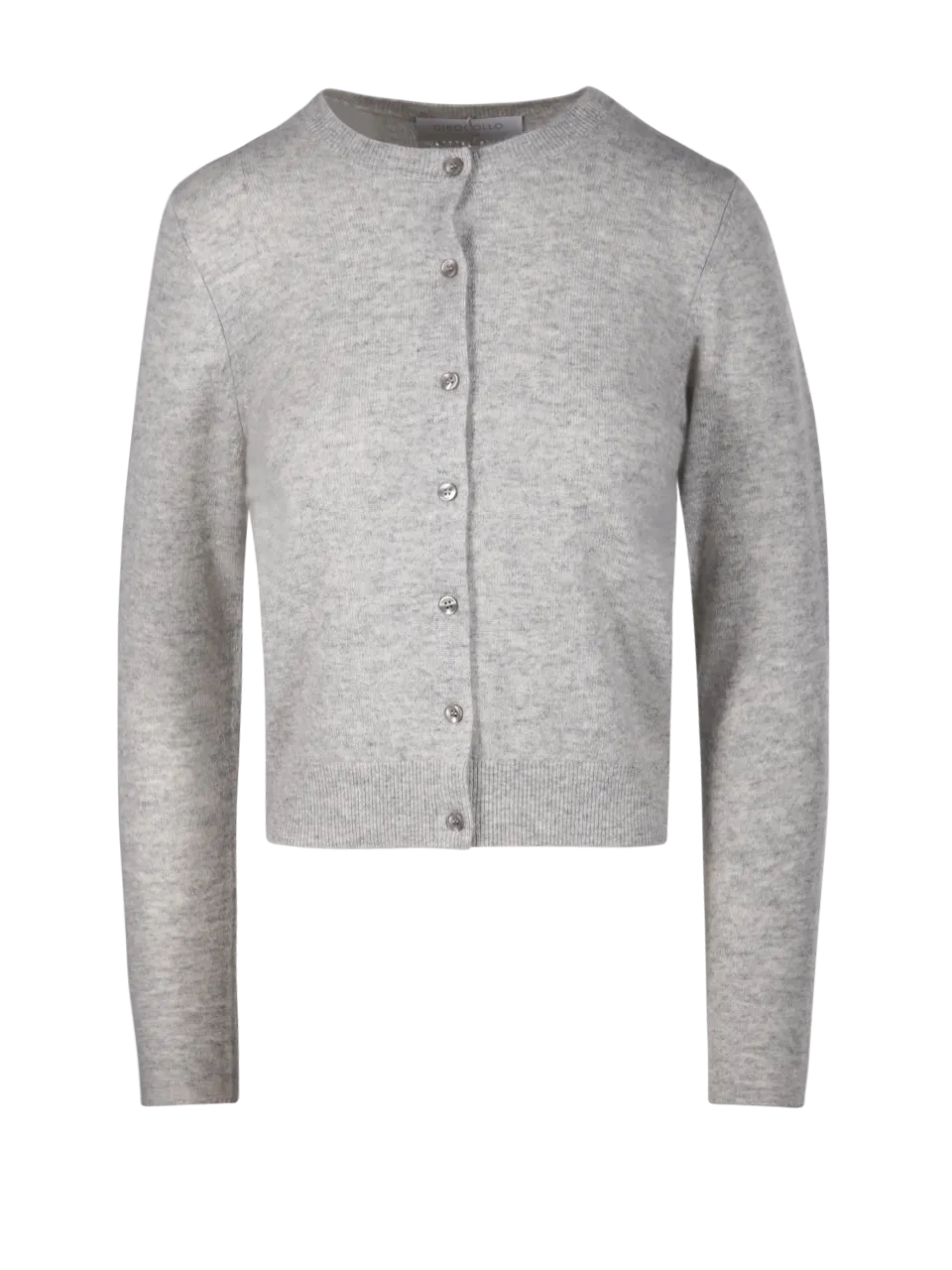 WOMAN CASHMERE COMPANY GREY CASHMERE CARDIGAN