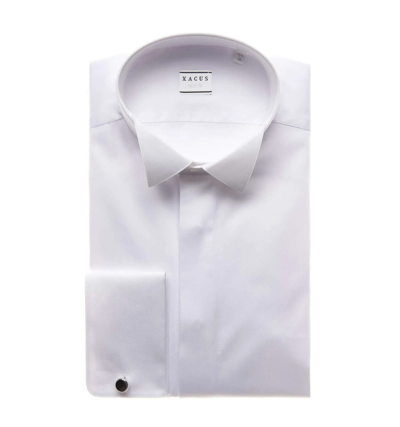 XACUS uomo camicia collo diplomatico bianco tailor fit 11231.001 546ML