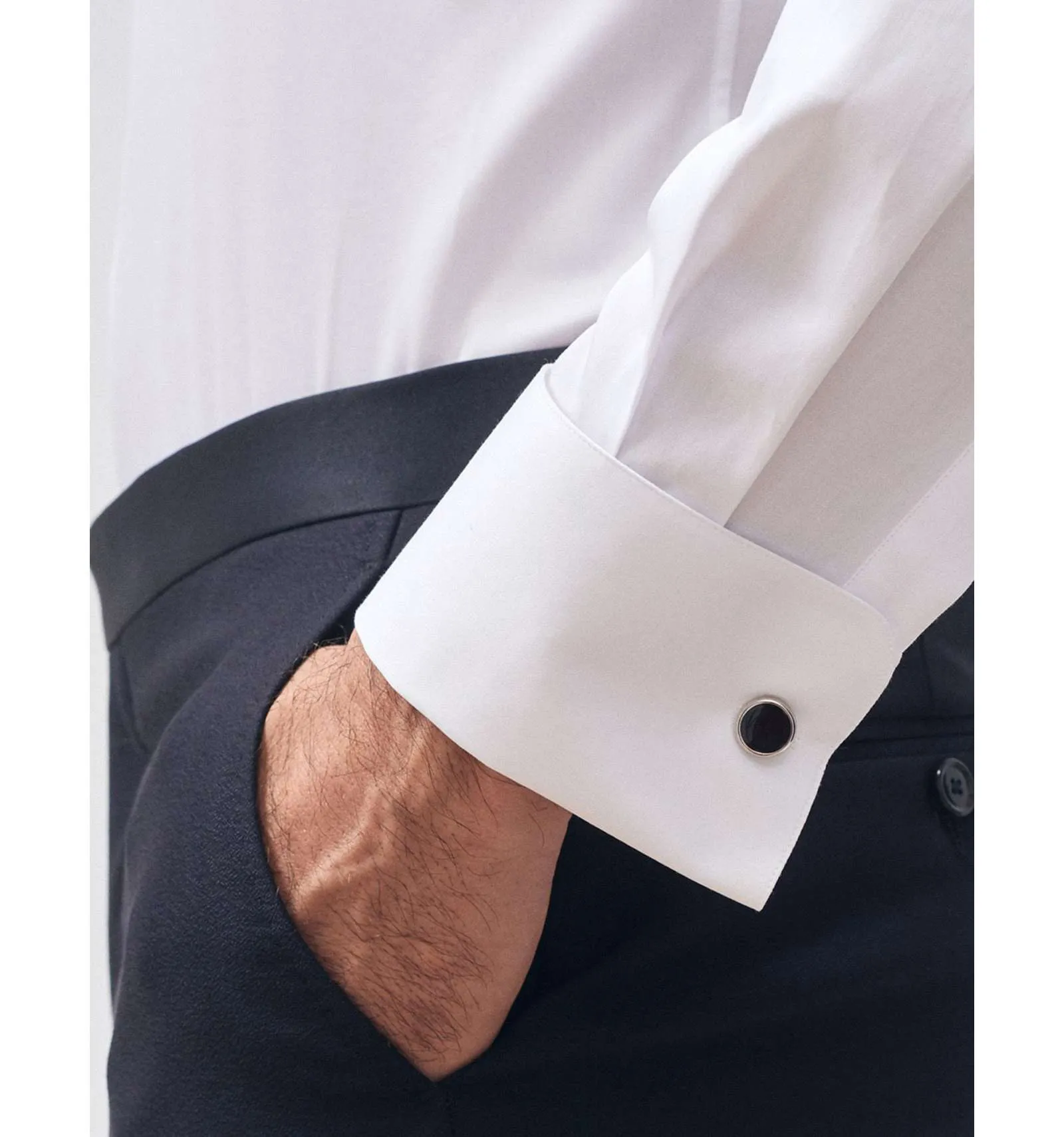 XACUS uomo camicia collo diplomatico bianco tailor fit 11231.001 546ML