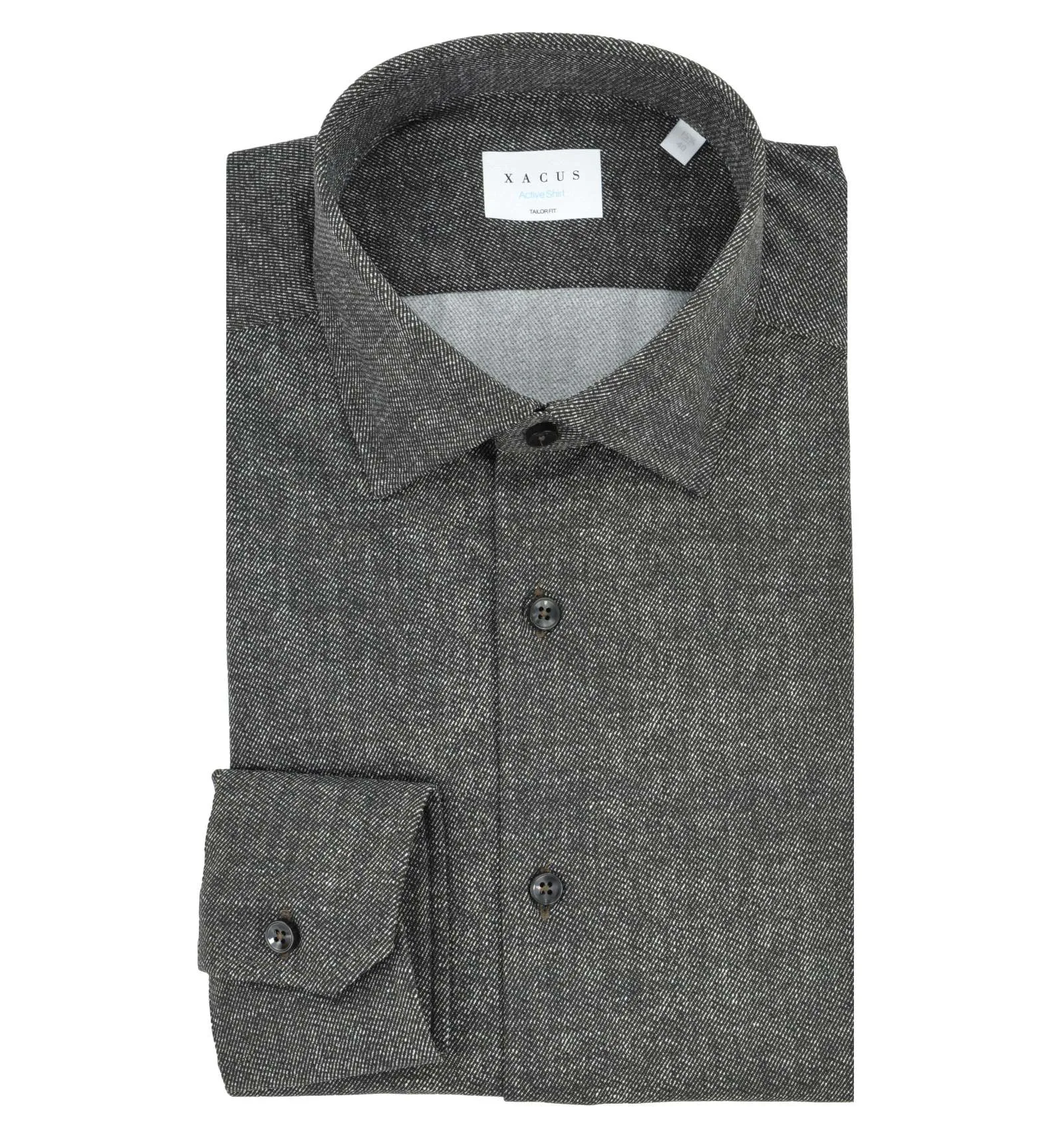 XACUS uomo camicia marrone stretch ACTIVE tailor 31620.002 ACT531ML