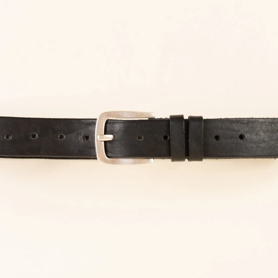 zeroassoluto-cintura in pelle con fibbia - Nero